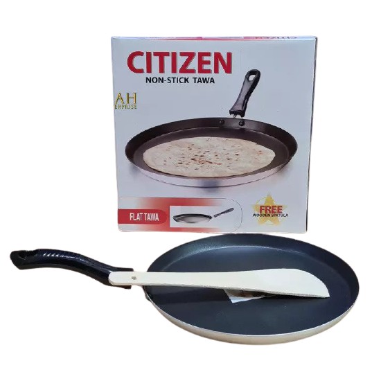 [Free Gift] CITIZEN Non Stick Thosai Tawa Tosai Chapati Oil Free Pan ...