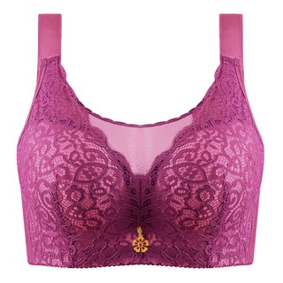 Plus size bra [42/95D-46/105E ] push up underwear big breasts show small  full cup bra thin section anti-sag gather big cup full cup underwea