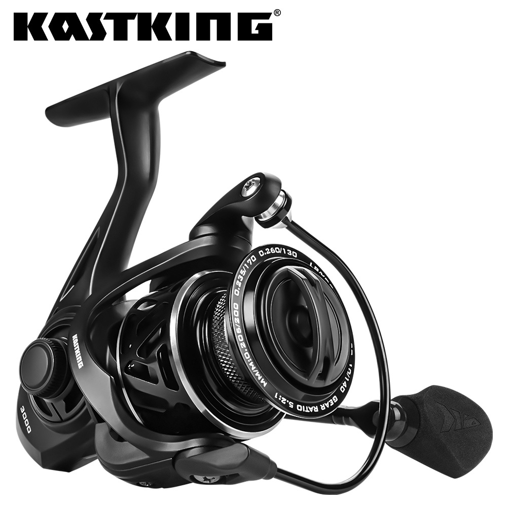 KastKing Zephyr Light Weight Spinning Fishing Reel 7+1Ball Bearings 10 kg  Carbon Fiber Drag for Bass Saltwater Fishing Coil