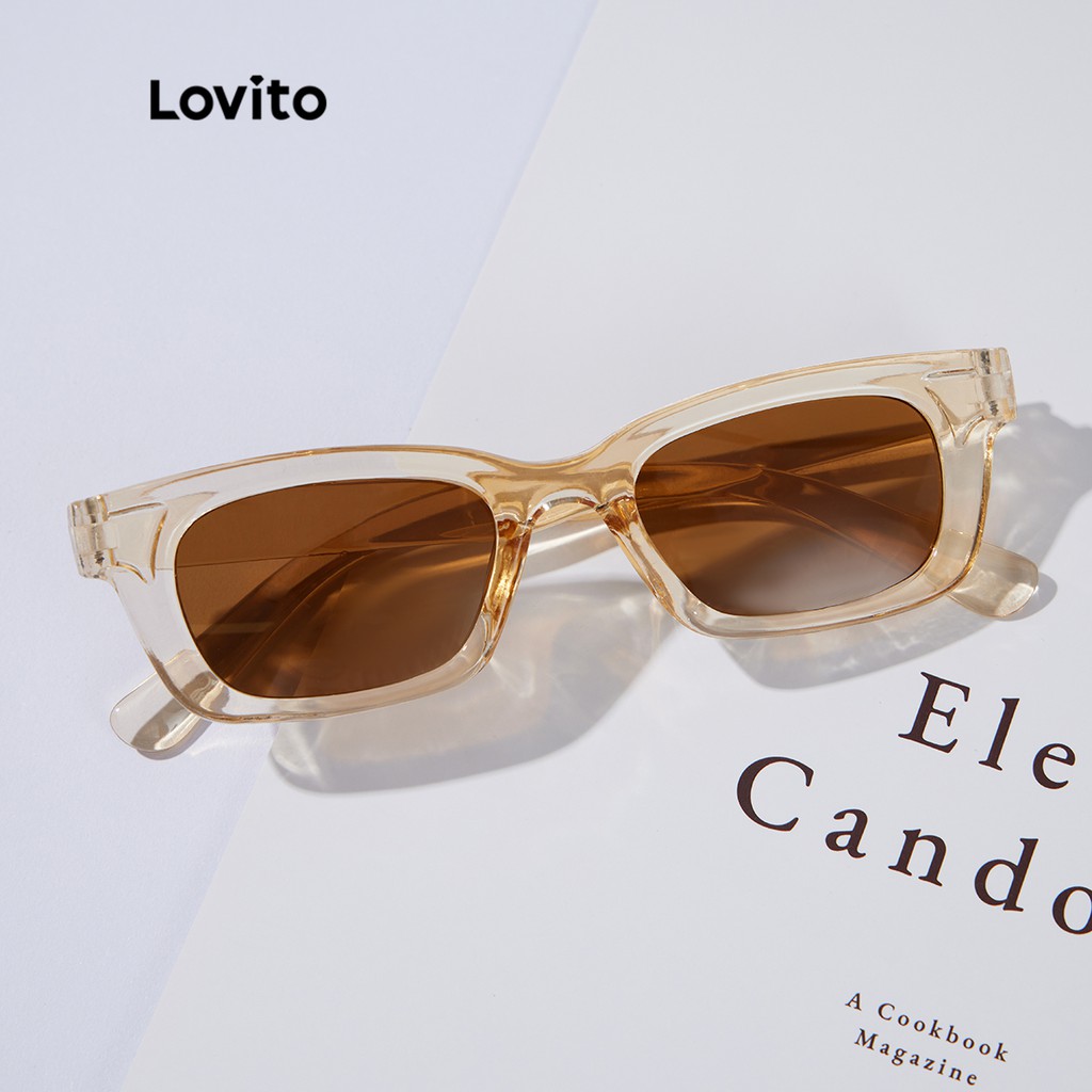 Lovito Casual Colorblock All-Match Sunglasses With Glasses Box L34AD052 ...