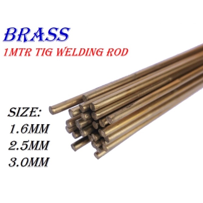 1 meter Brass TIG Rod / Finex Brass Welding Rod (BWR) / Copper Welding ...