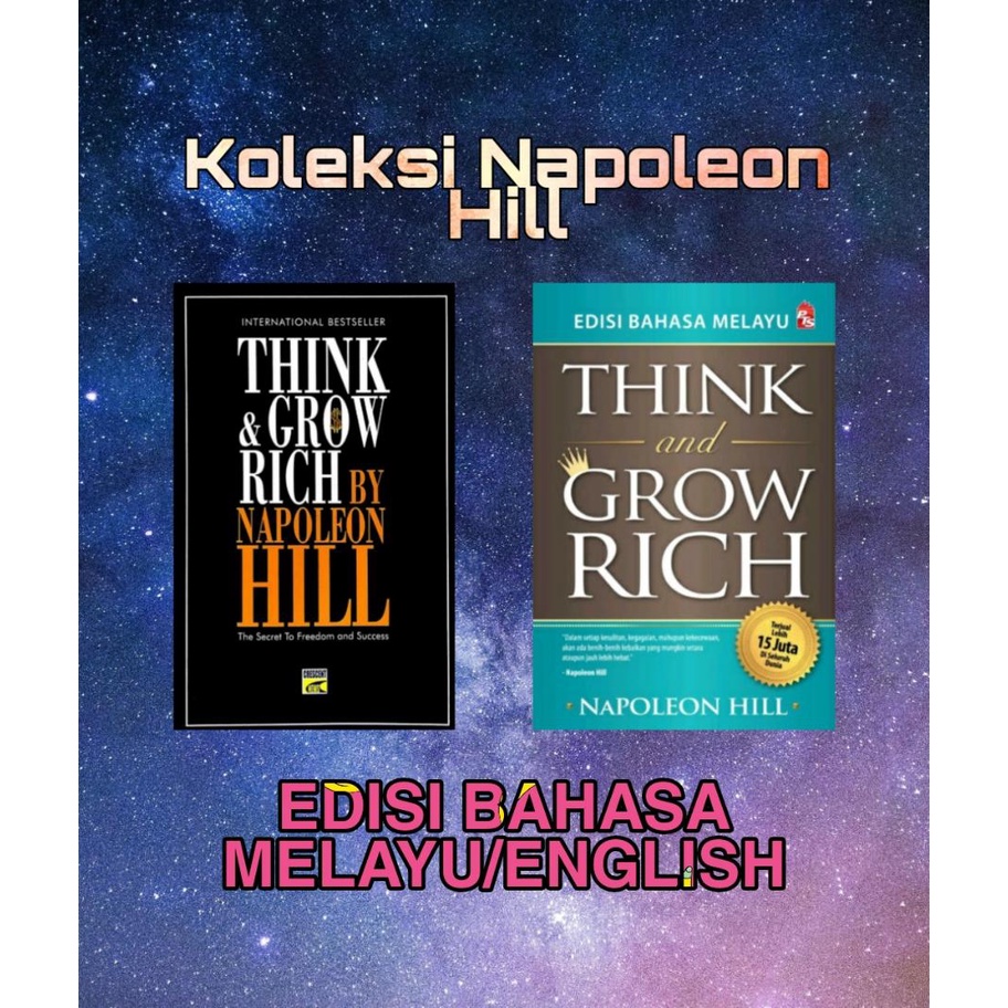 Think And Grow Rich By Napoleon Hill Edisi Bahasa Melayu And English