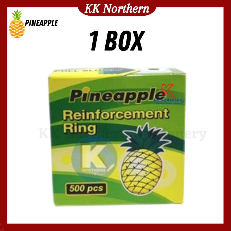 Pineapple Reinforcement Ring 500pcs/box White Transparent Ring Sticker ...