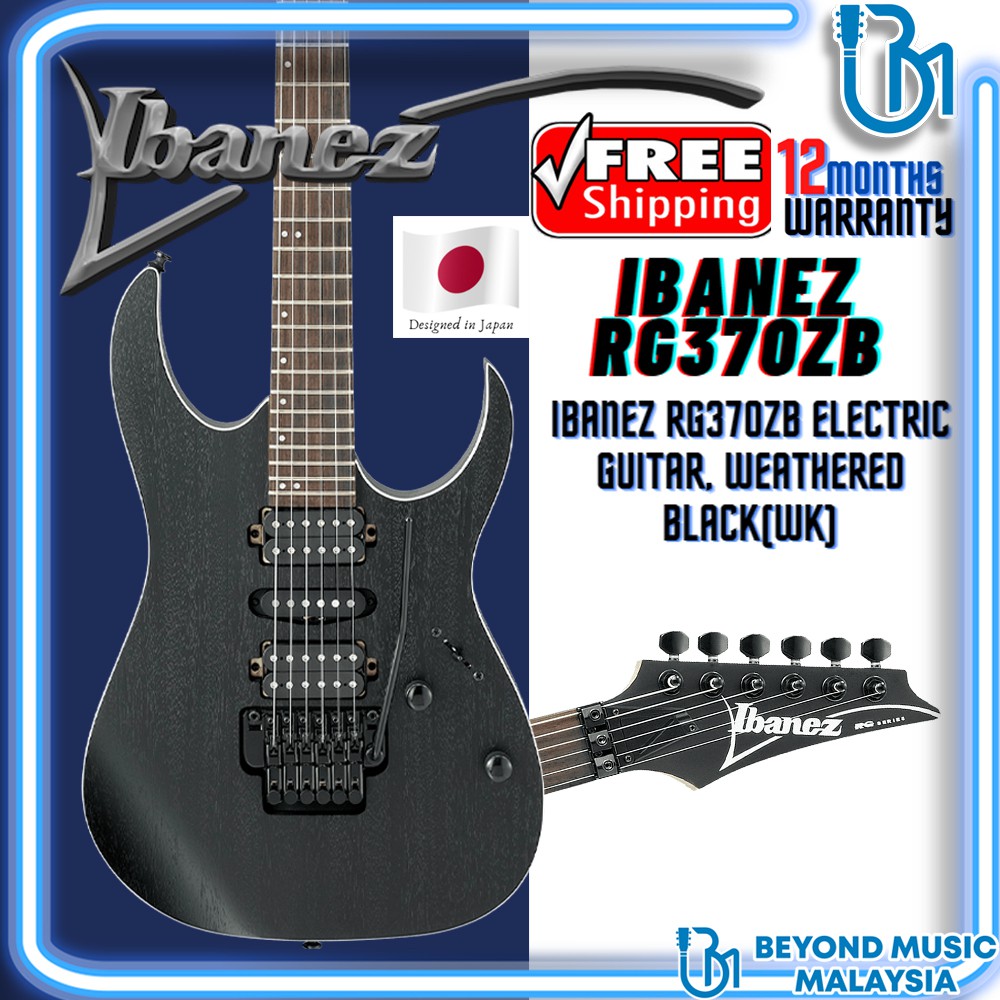 Ibanez RG370ZB Electric Guitar, Weathered Black(WK) | Shopee Malaysia