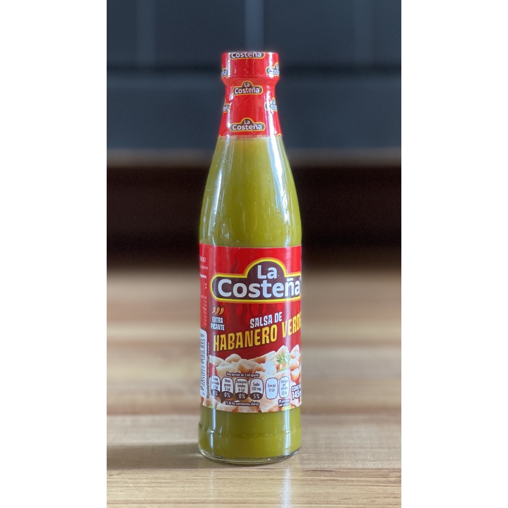 La Costena Salsa Verde De Habanero in Glass Bottle 150g Mexico