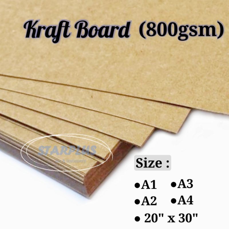 (Starplus) Kraft Board (Modeling Board/Material/DIY) - A4/A3/A2 ...