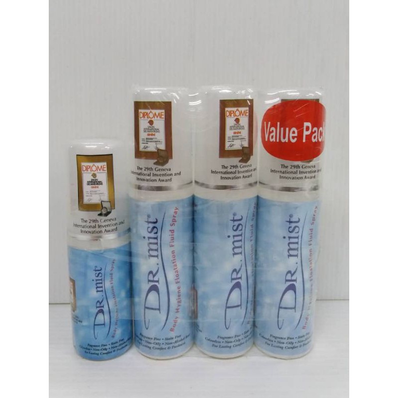 Dr Mist Body Spray (Exp1/2026), 3 bottles x 75 ml foc 50ml | Shopee ...