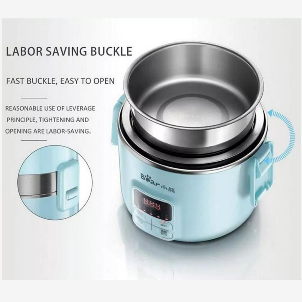 Bear Electric Lunch Box Portable Heating 3Layers Stainless Multi Mini