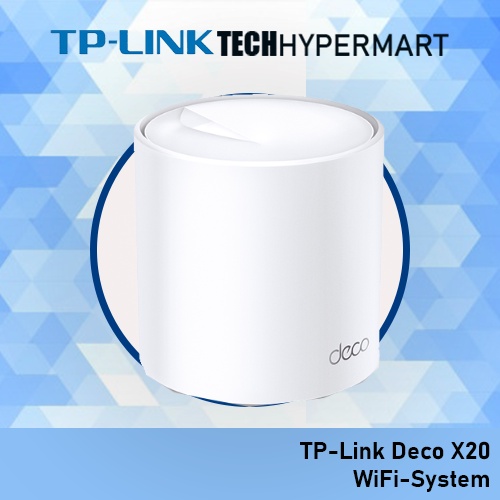 TPLink Deco X20 (1pack) WiFi System (2 Gigabit Ports, 5 GHz