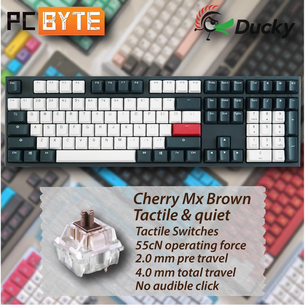 Ducky One 2 Tuxedo Full Size 108 Keys Double Shot Pbt Mechanical Keyboard |  Shopee Malaysia
