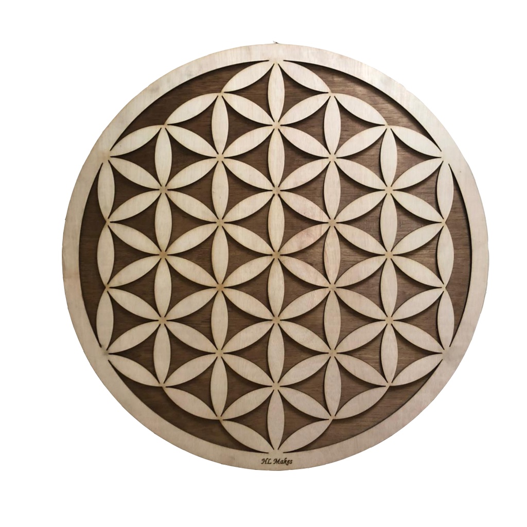 Flower Of Life Wall Picture. Wall Art Sacred Geometry Size: 59cm ...