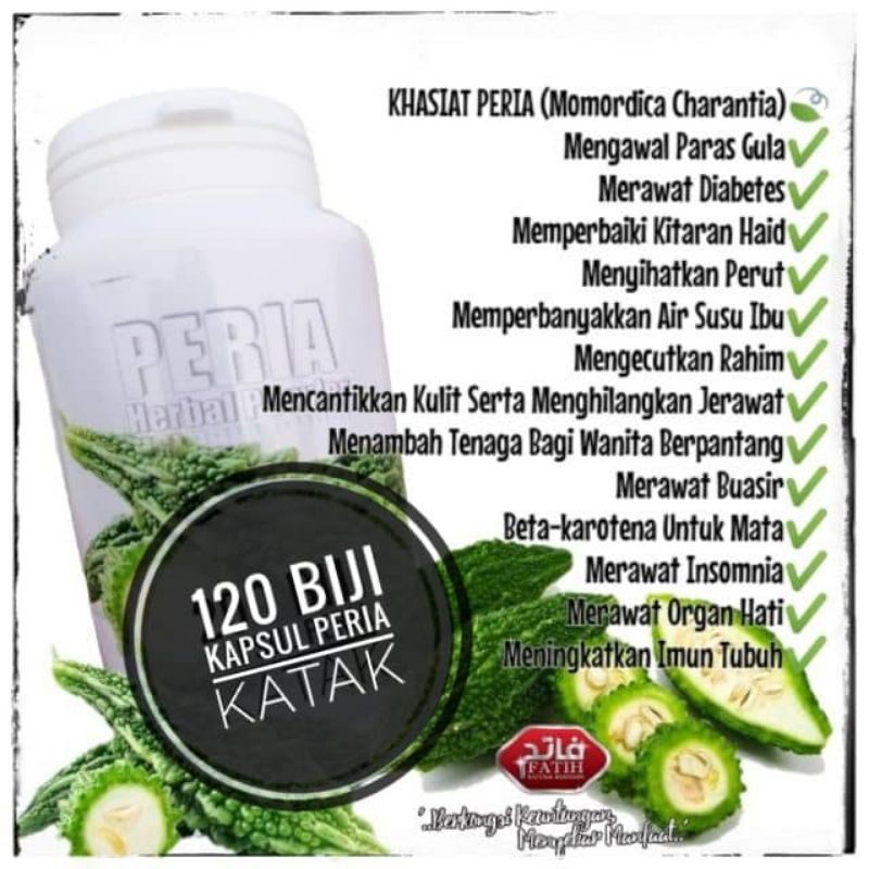 Peria Katak Capsule Original 120Biji Shopee Malaysia