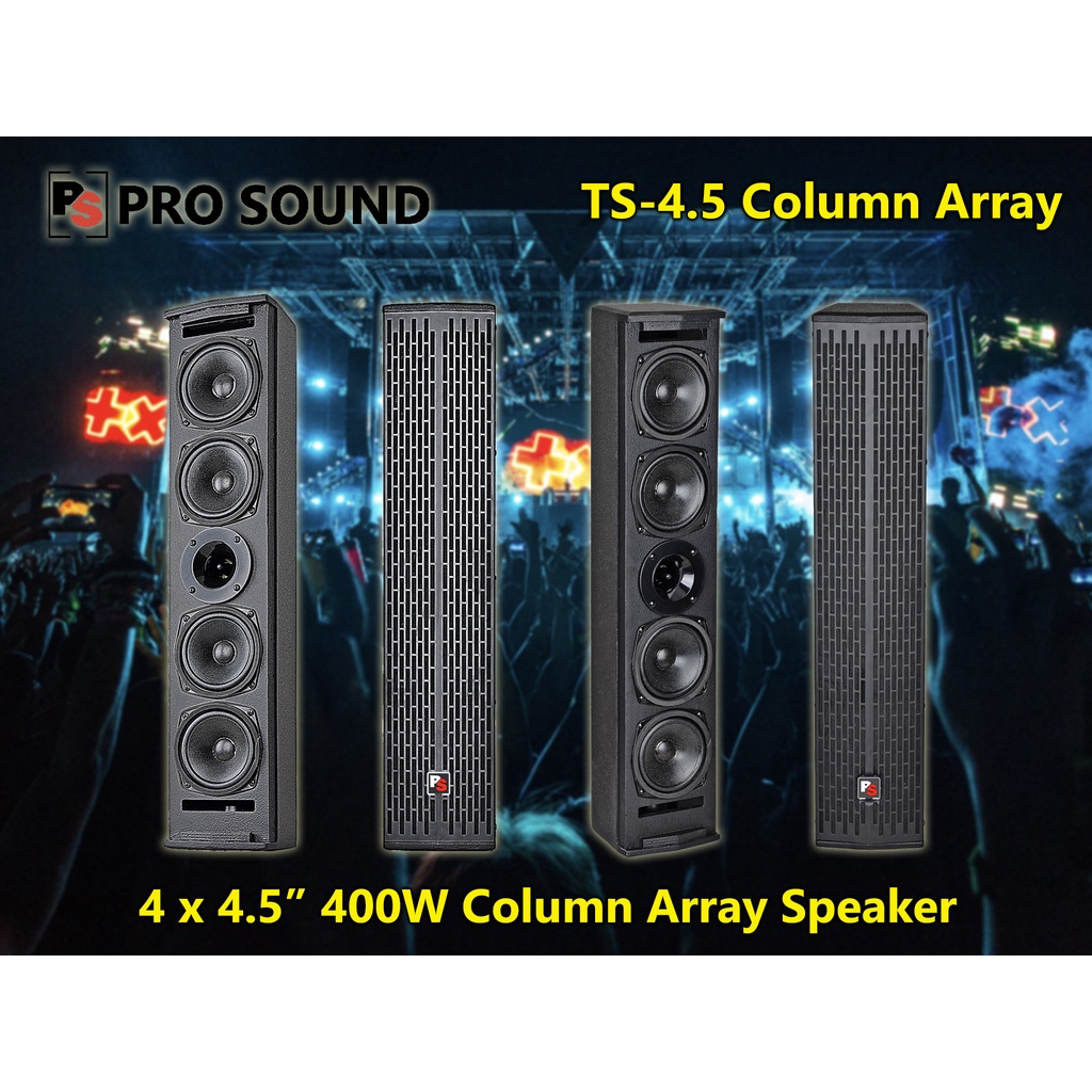 (One pair/ Sepasang) PS Pro Sound TS-4.5 Professional Passive Column ...