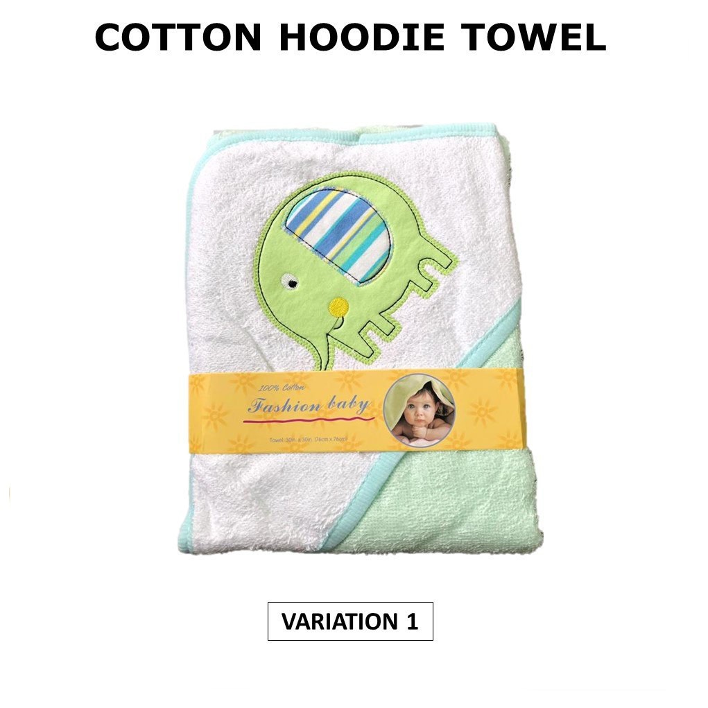 🔥🔥Ready Stock🔥🔥 Cotton Baby Newborn Hoodie Towel Bath Towel Hooded