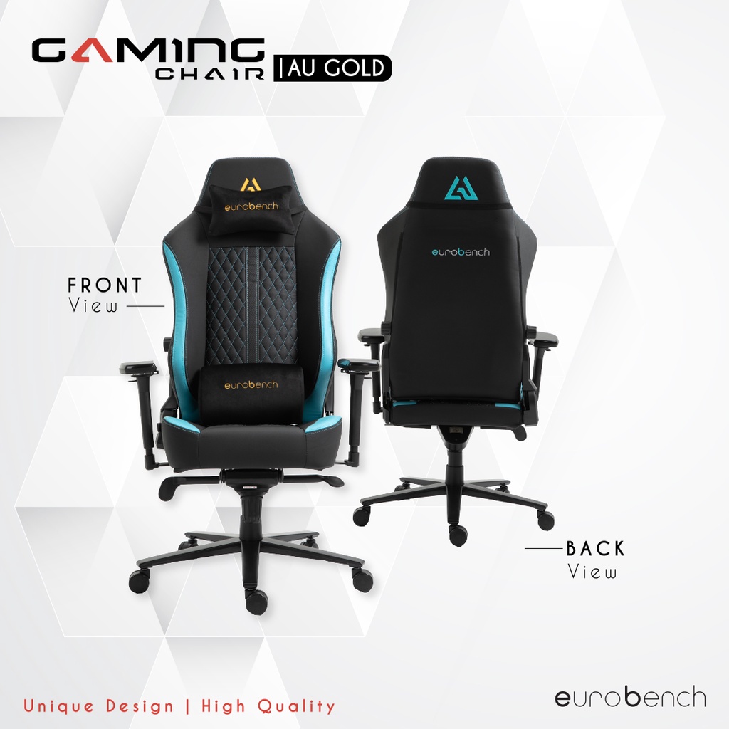 Euro Bench AU Gold Gaming Chair Blue /Office Chair [Ready Stock] 2 ...