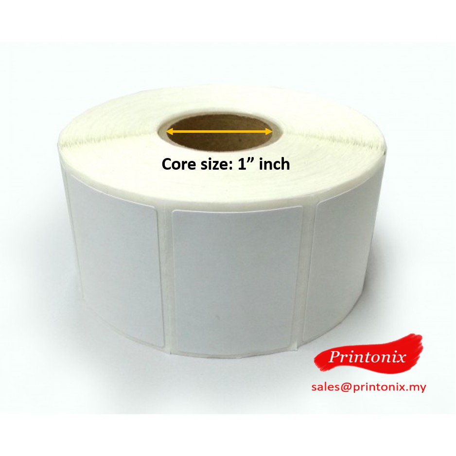 Thermal Barcode Label sticker 35mm x 25mm (1000pcs/roll) | Shopee Malaysia