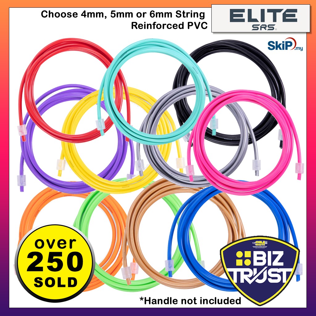 ELITE SRS PVC Replacement 4, 5 & 6 mm Jump Rope Cord - EliteSRS ...