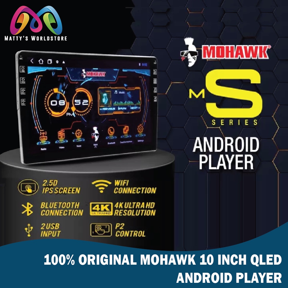 MOHAWK 10 INCH ANDROID PLAYER 4'' MOHAWK MIDBASS SPEAKER , REVERSE ...