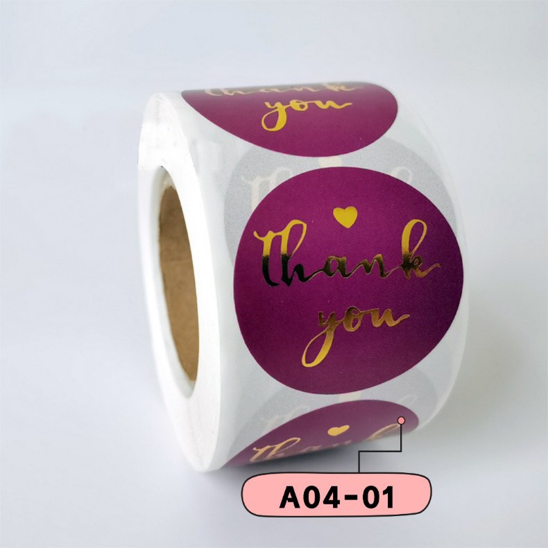 500pcs Thank You Sticker Seal Label Sticker Terima Kasih (READY STOCK ...