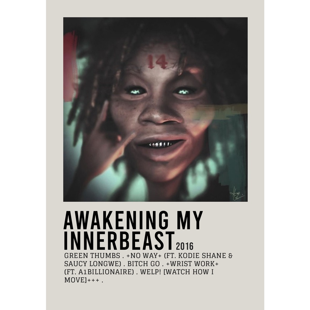【READY STOCK】Poster Cover Album Awakening my InnerBeast by Trippie Redd ...