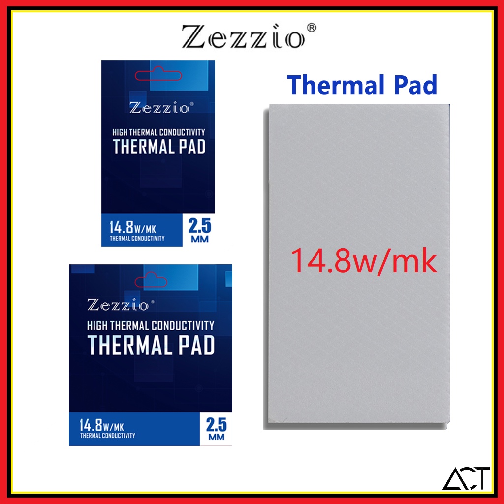 Zezzio 14.8 W/mk Thermal Pad / Silicone Pad 14.8 W/mk (85mm x 45mm