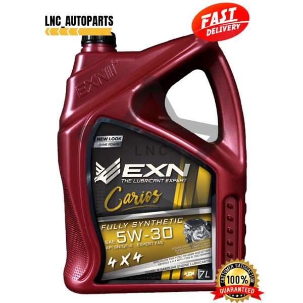 EXN Carios 5W30 7L FULLY SYNTHETIC ENGINE OIL FOR HILUX TRITON STORM ...