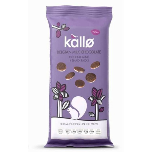 Kallo Rice Cakes 4 snack packs (Dark Chocolate / Milk Chocolate ...