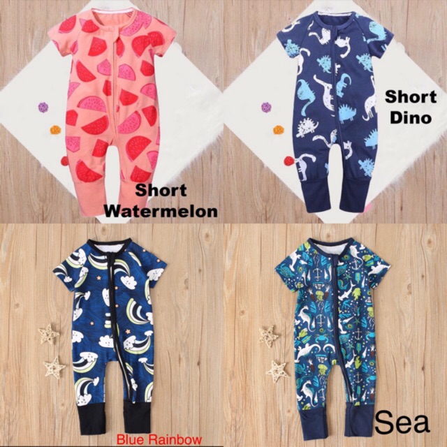 baby Bonds Romper Jumpsuit Baju Pajamas pyjamas baby Tidur