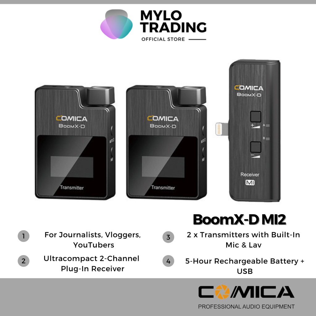 Comica Audio BoomX-D MI2 Ultracompact 2-Person Digital Wireless