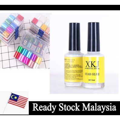🇲🇾 🇲🇾 Stock Malaysia Nail Art Glue for Foil Stickers 15ML | Shopee Malaysia
