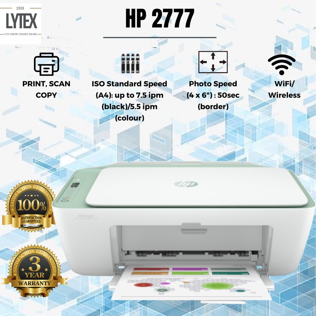 [READY STOCK] 100% ORIGINAL ALL-IN-ONE INKJET PRINTER HP 2777 ...