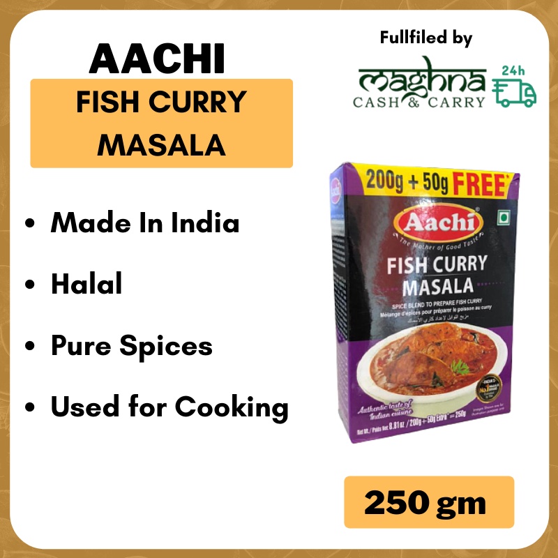 Aachi Fish Curry Masala (Serbuk Rempah Kari Ikan) - 1 Pack (250 gm ...
