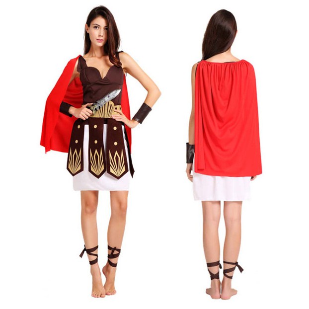 MSIA Ready Stock/ Halloween Medieval Roman Warrior Outfits Cosplay ...