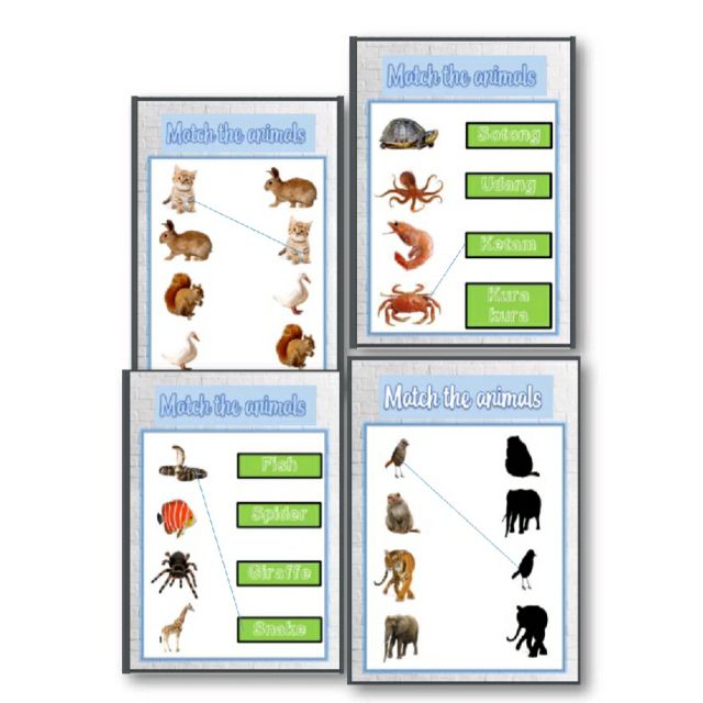 PRINTABLE REAL ANIMALS (4ACTIVITIES) | Shopee Malaysia