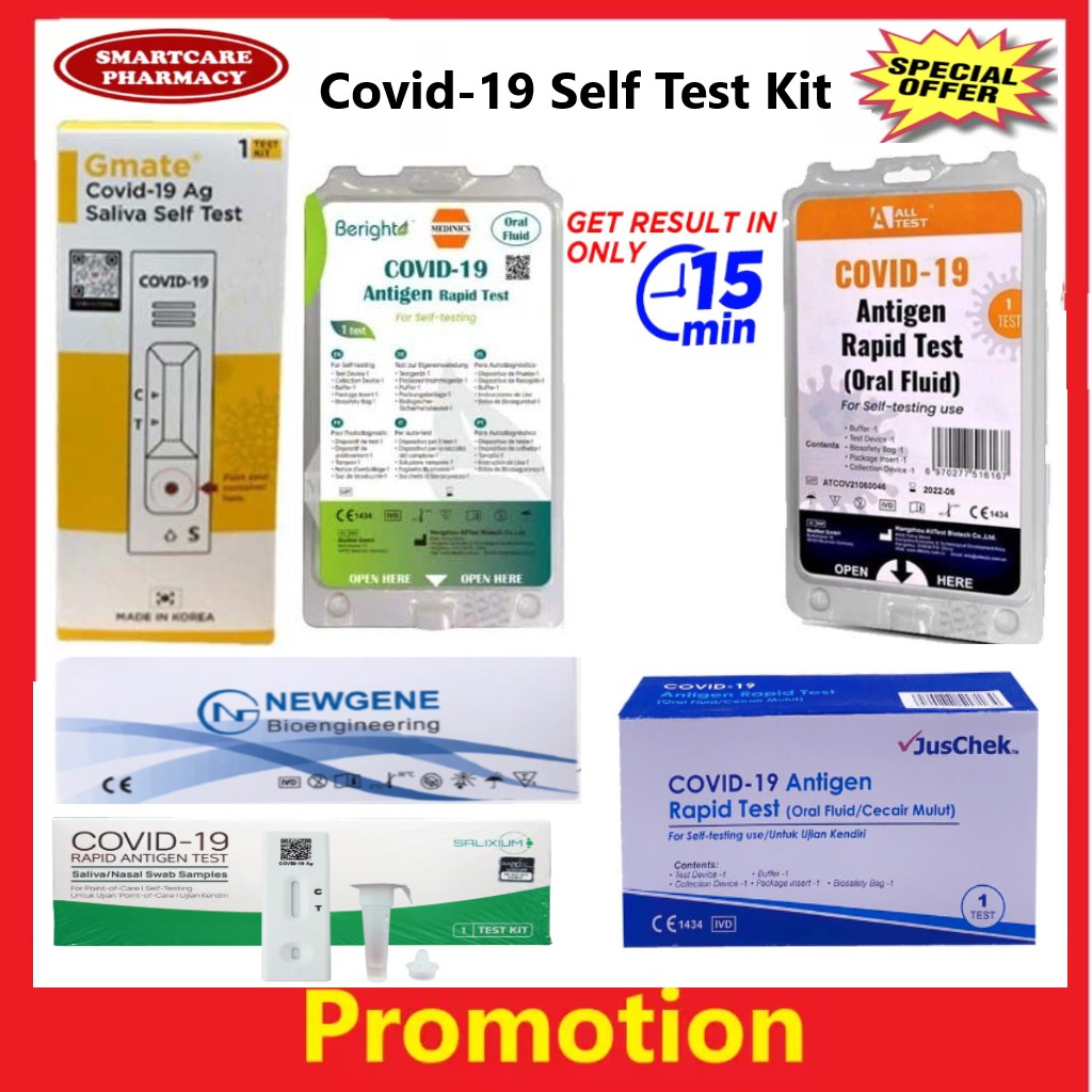 Covid 19 Home Self Test Kit- Gmate / Salixium / V check/ Longsee / All ...