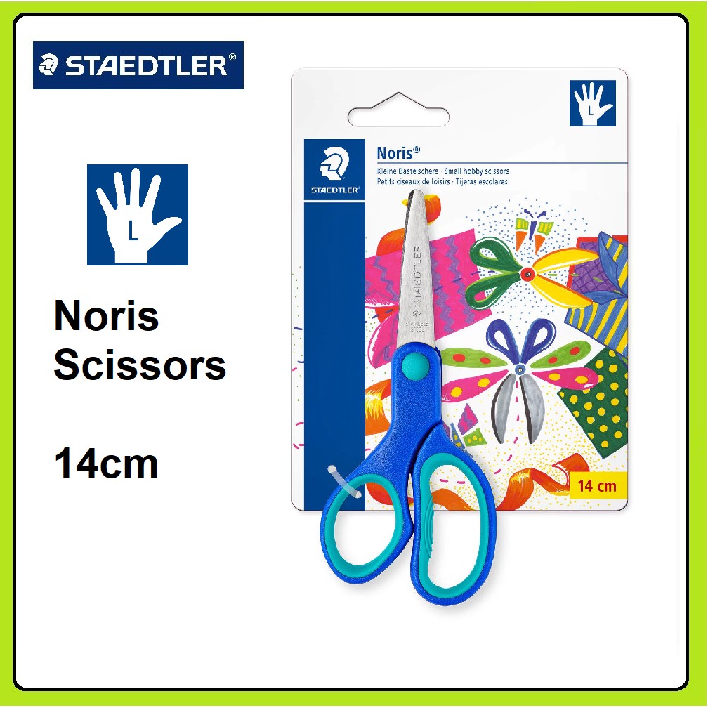 Staedtler Noris Scissors BK 14cm (Left Handed) - 965 14LNBK04 | Shopee ...