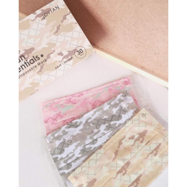 ORIGINAL‼️ JOVIAN 3PLY CAMOUFLAGE (celoreng/army/askar) Disposable Face