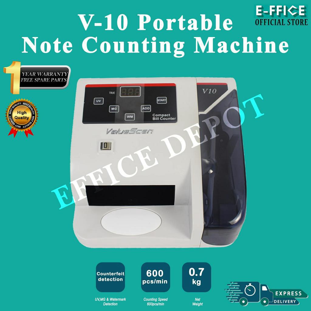 Effice Depot - V-10 Portable Money Bank Note Counting Machine | Shopee ...