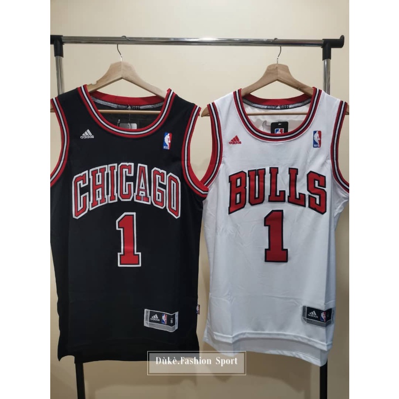 Derrick orders rose bulls throwback jersey