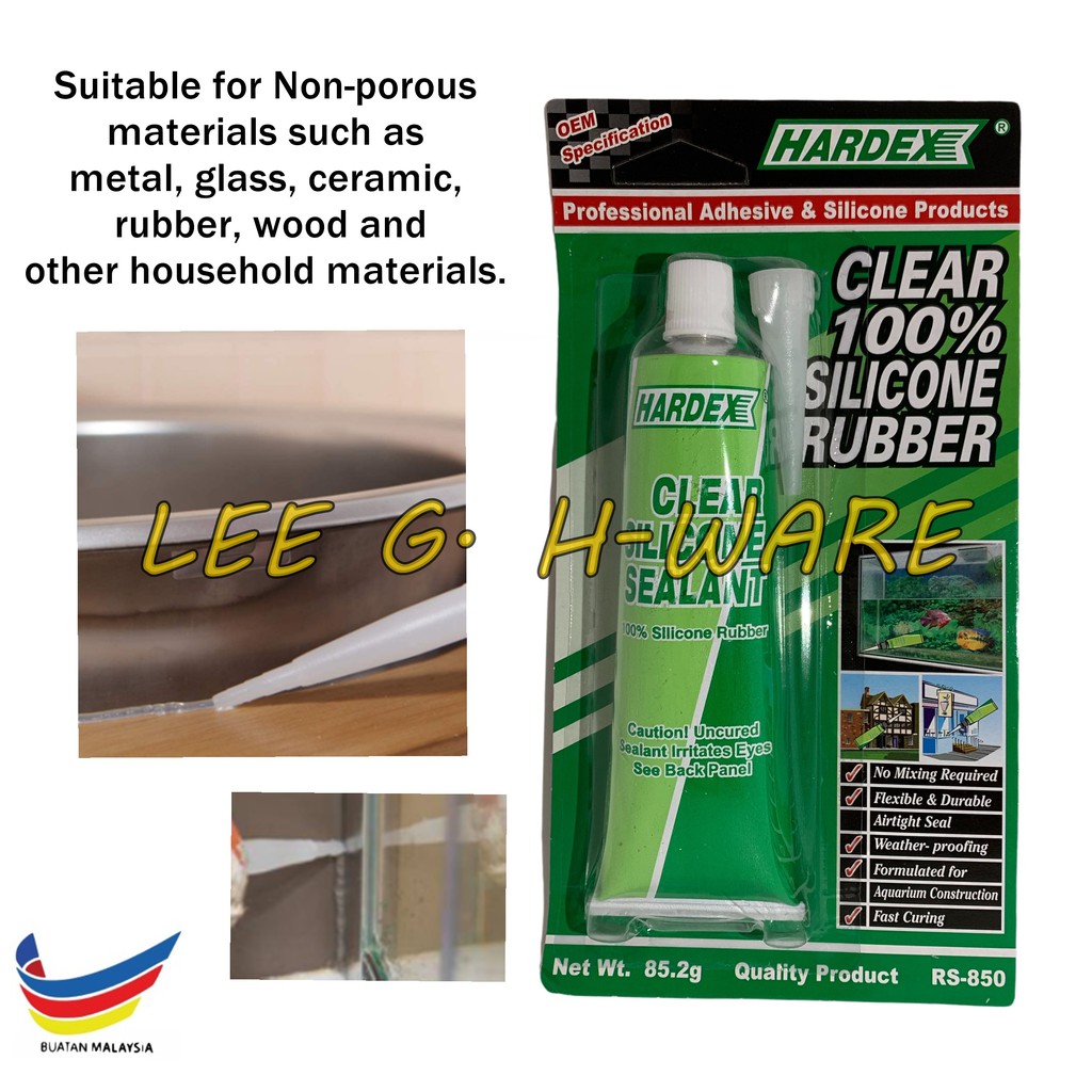 HARDEX CLEAR 100 SILICONE RUBBER (RS850) I 85.2GM Clear Silicone Tube