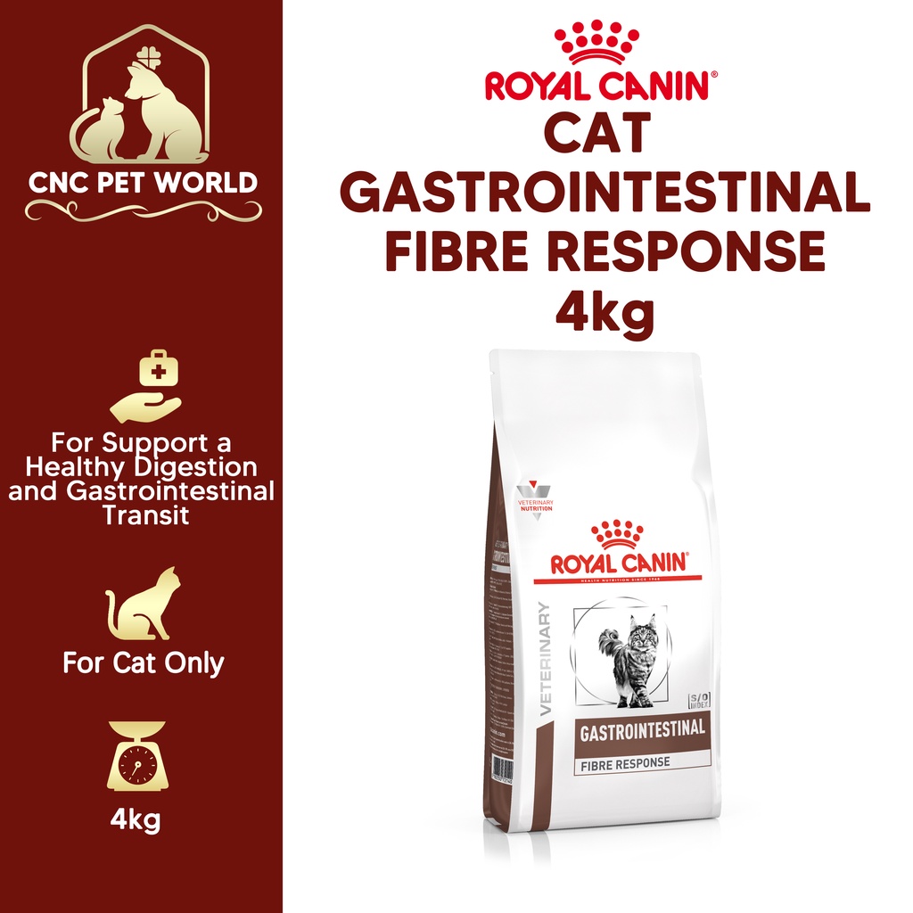 Gastrointestinal fiber clearance response cat food