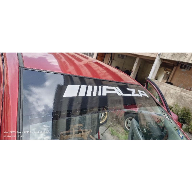 Sticker windshield ALZA | Shopee Malaysia