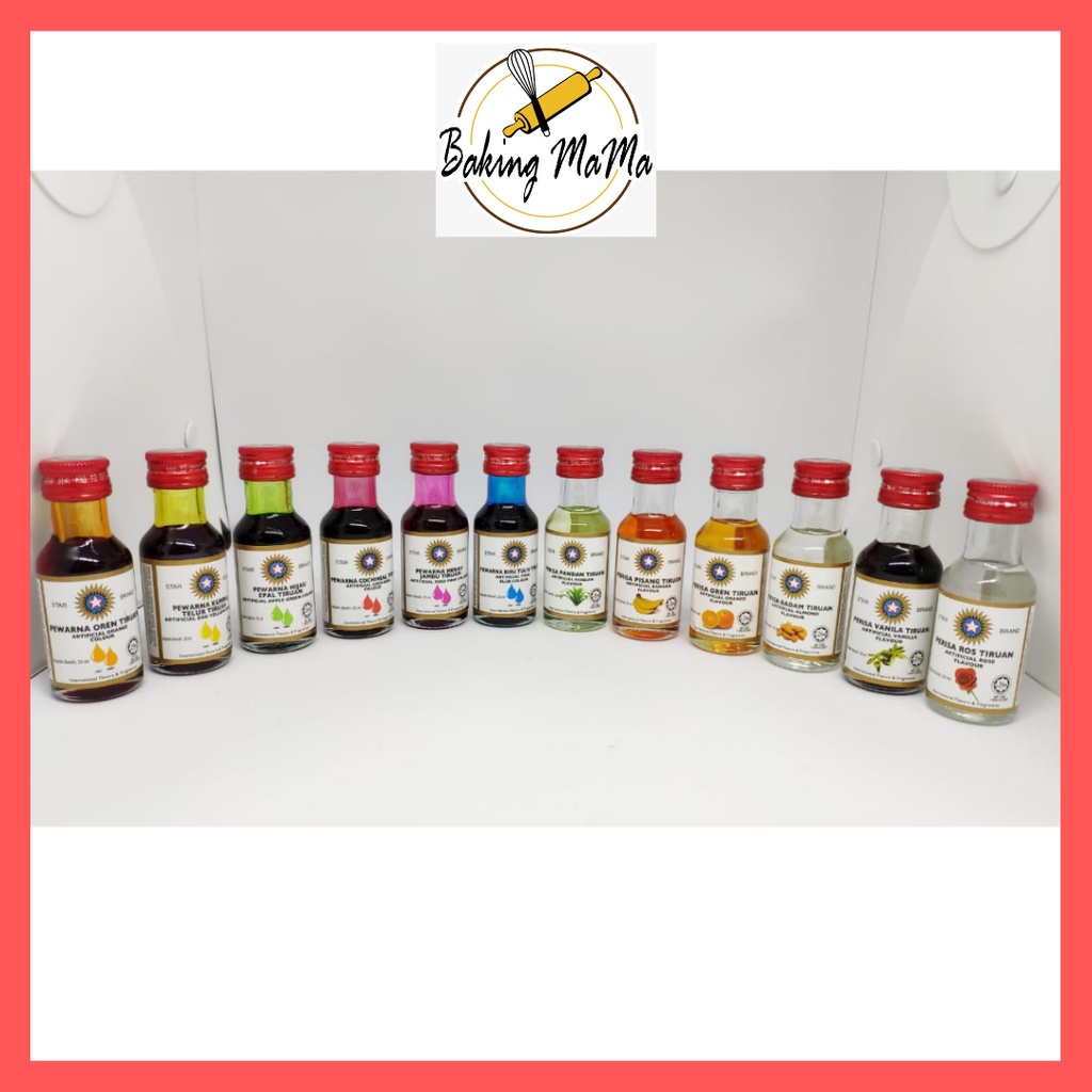 STAR BRAND Artificial Flavour / Colour 25ml | Shopee Malaysia