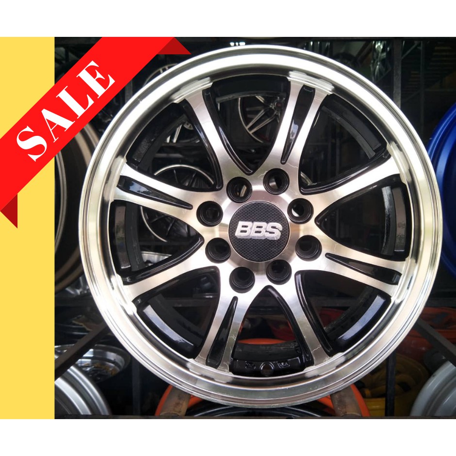 Ready Stock] Sport Rim Car 5.5x14 BBS 8001 8H(100/110) Wheel 1set