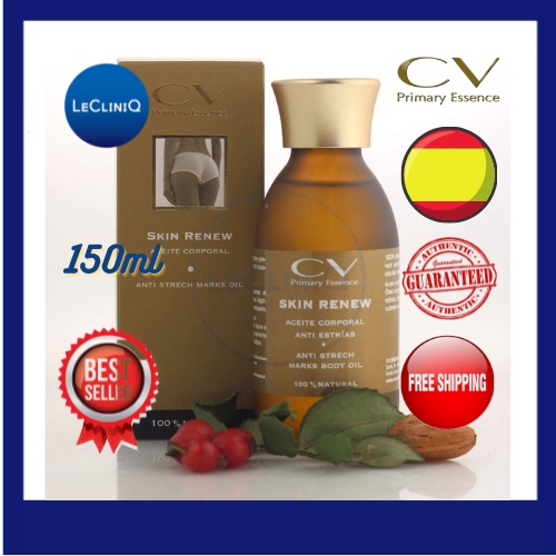 [GENUINE] CV PRIMARY ESSENCE BODY OIL SKIN RENEW (150ML) Shopee