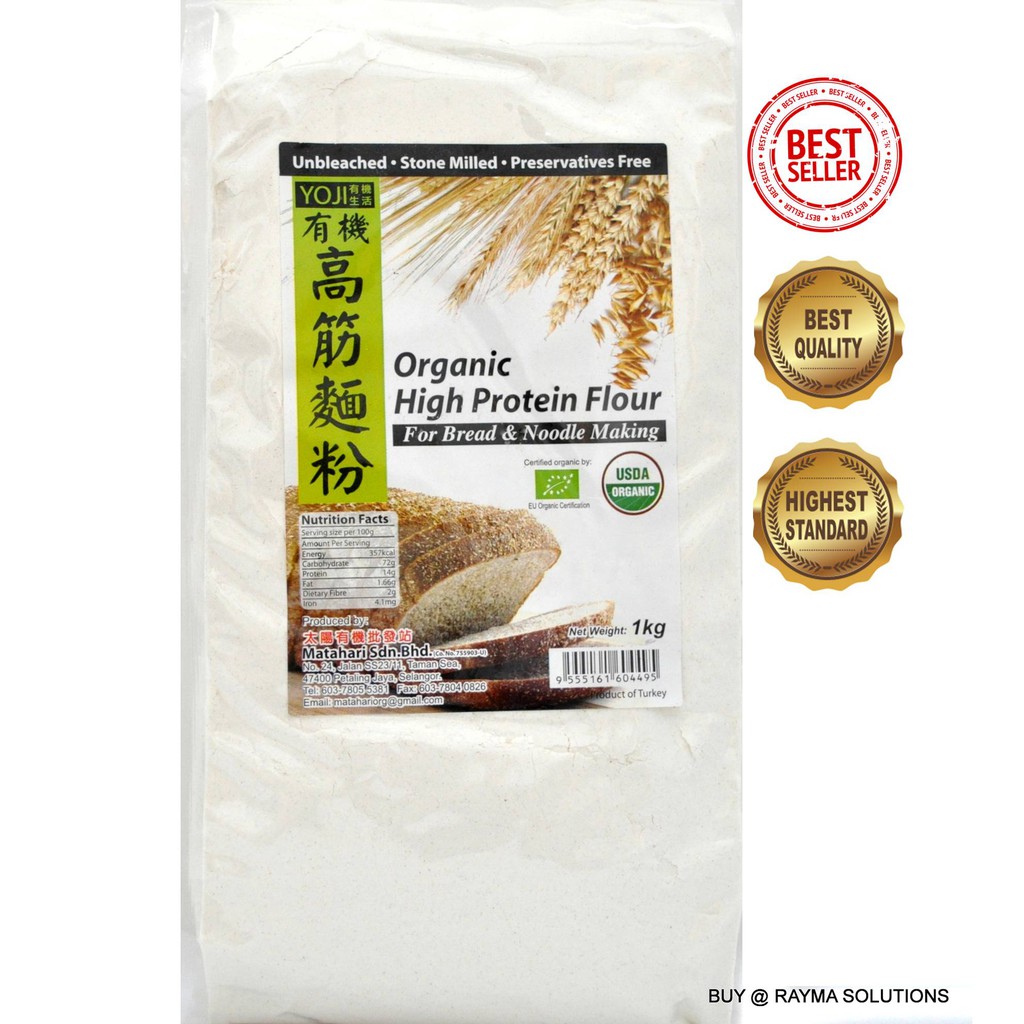 MH FOOD Organic High Protein Flour 1kg Shopee Malaysia