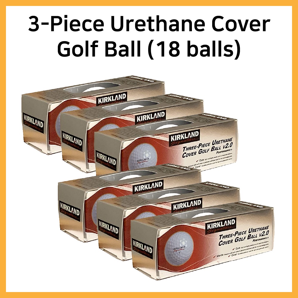 [Kirkland] Signature 3piece Urethane Cover Golf Ball (Total 24 balls