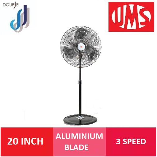 UMS 20-Inches Industrial Stand Fan UCF-20S Aluminium Blades Power Motor ...