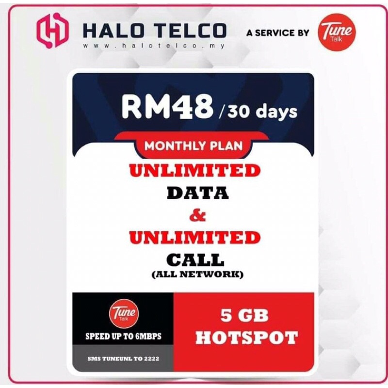 HALO TELCO PREPAID TUNETALK | Shopee Malaysia