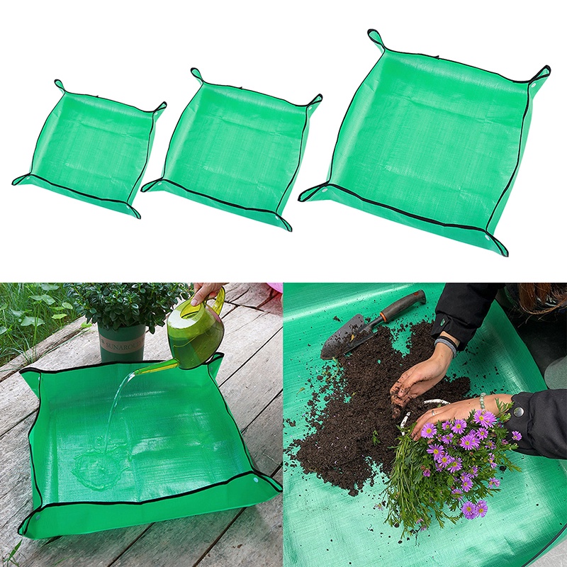 Garden Plant Mat PE Plant Repotting Mat, Foldable Waterproof Garden